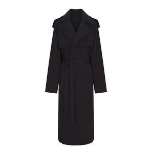 NWT Black SKIMS oversized trench coat size small.